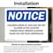 Signmission Children Under Jr. High Age Are Not Allowed, 5 in W x Rectangle, Vinyl Decal OS-2PACK-NS-D-35-L-10583 - alternate 5
